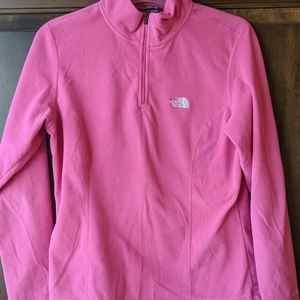 Pink North Face Quarterzip